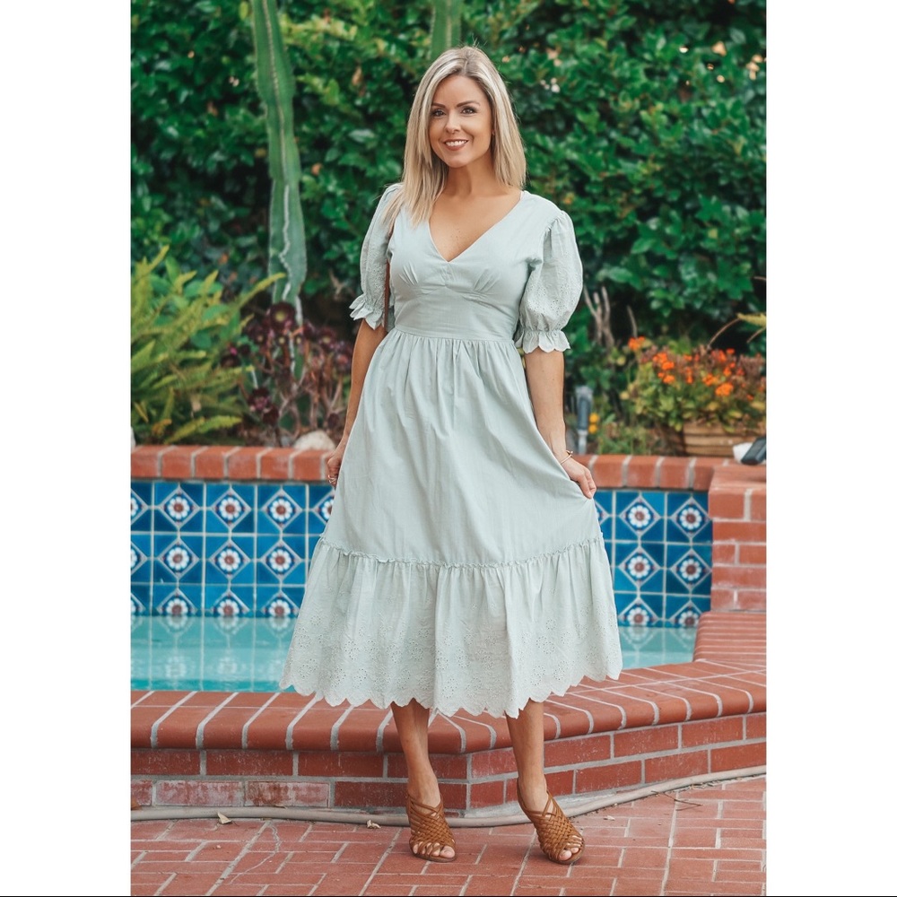 ✨ The Beatrice Midi Cotton Dress - Picture 4 of 6